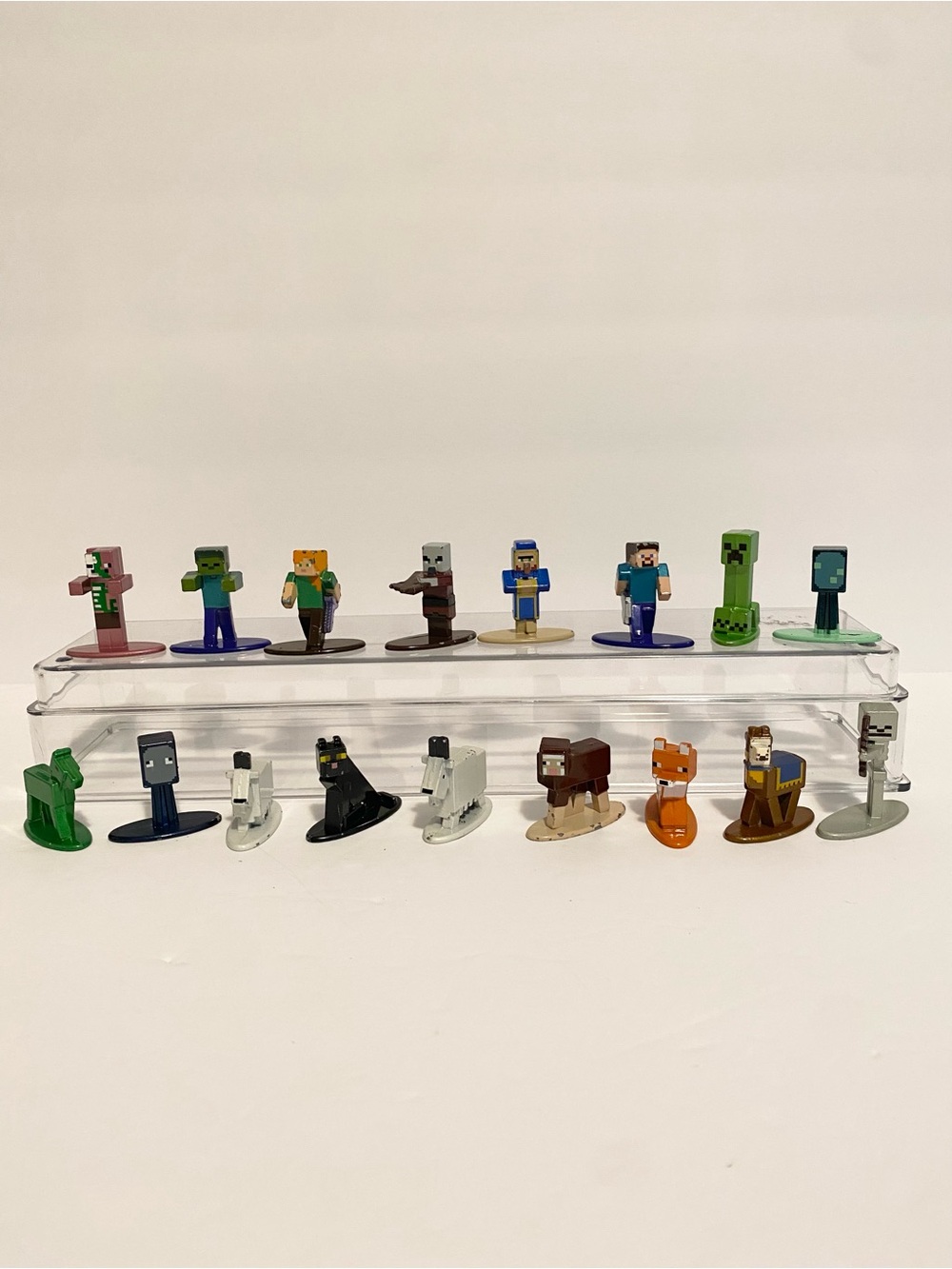 MINECRAFT Nano Metalfigs Mini Figures DieCast Metal LOT of 17 Figures by Jada